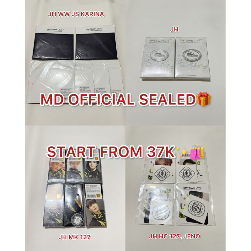 [CUCI GUDANG] SMTOWN LIVE 2022 SMCU EXPRESS OFRICIAL MD - BADGE EMBLEM BADGE JAEHYUN JAEMIN MARK HEN