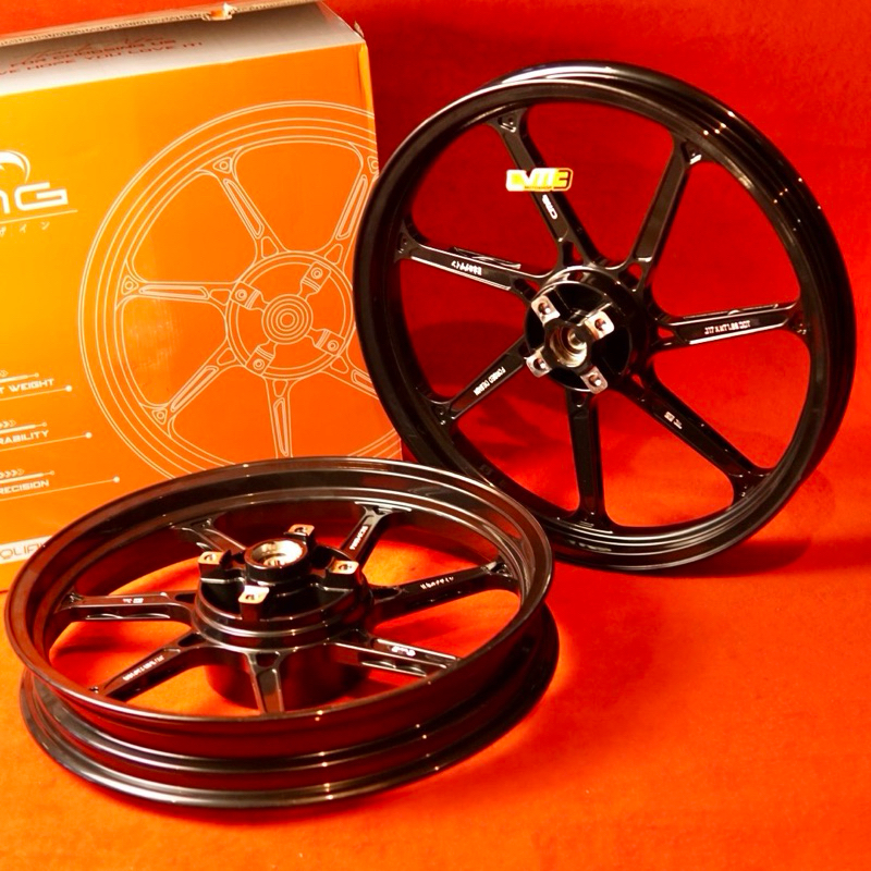 TERBARU Velg CMG Ninja R SS RR Model MG7 DynoPro Chrome Silver Black Hitam