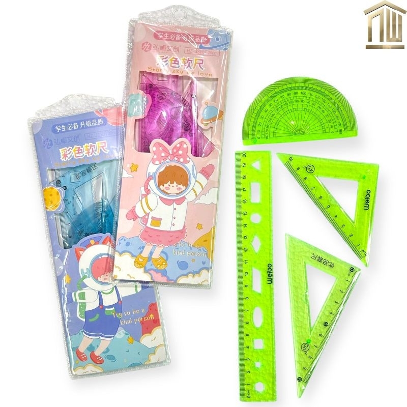 

Penggaris Set Lentur Flexibel 20cm (Set)
