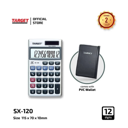 

TBMO KALKULATOR TARGET SX-120 12DIGITS