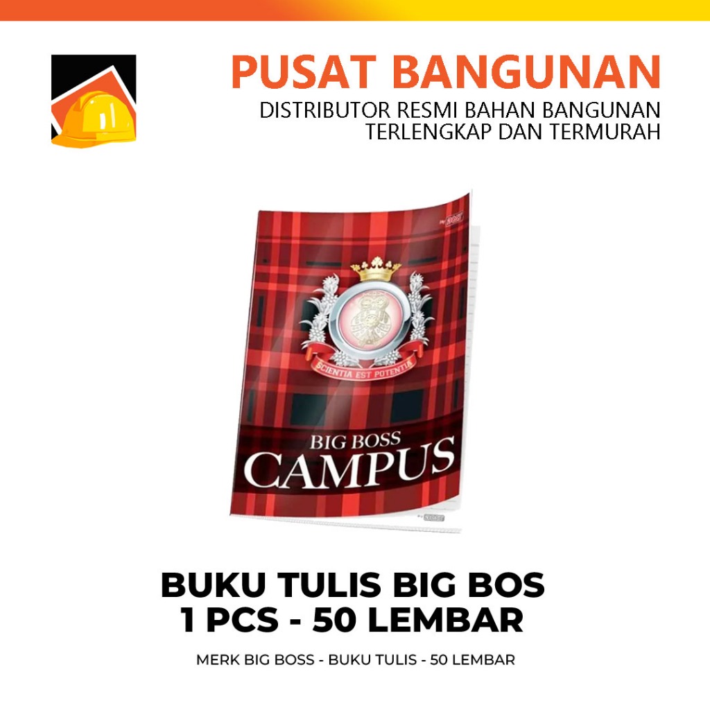 

BUKU TULIS BIG BOSS CAMPUS ISI 50 LEMBAR - 1 PCS