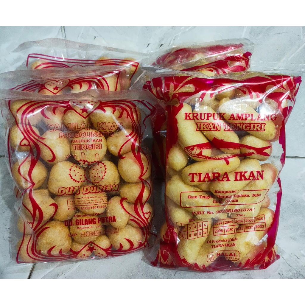 

Krupuk Ikan Tengiri Bulat / Panjang Amplang Ikan