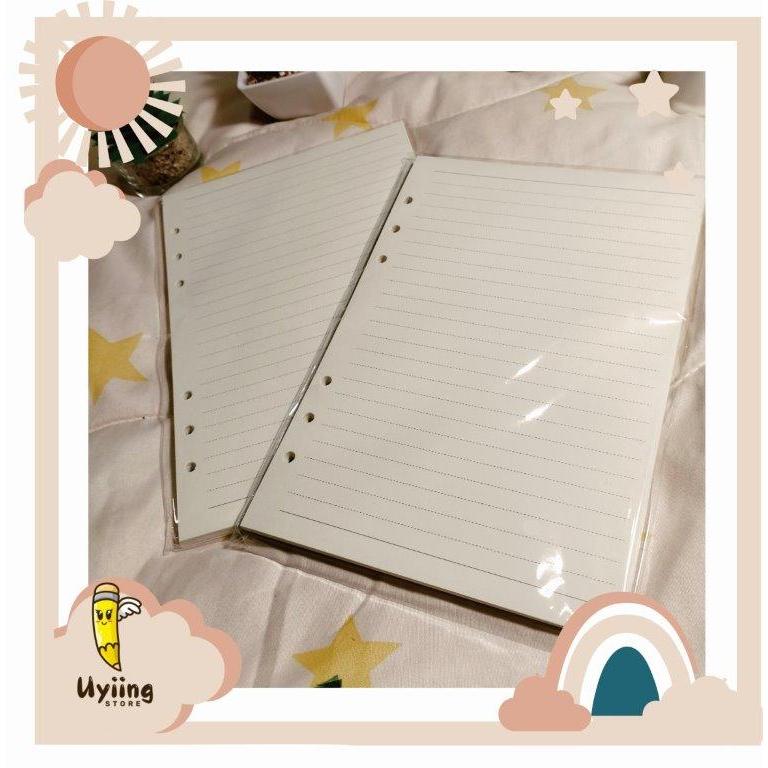 

Isi binder A5 polos bergaris refill (6 lubang)