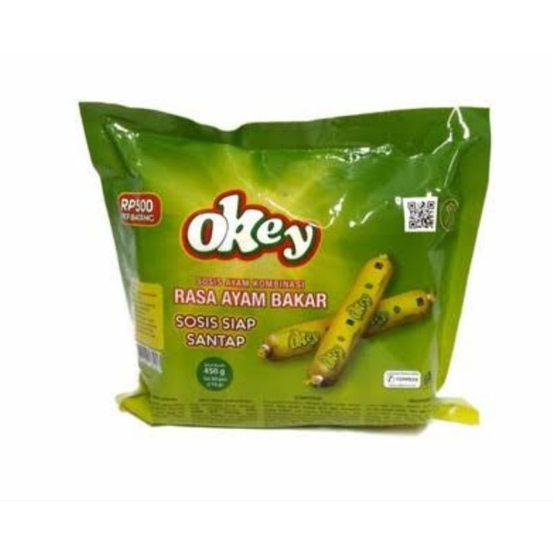 

Sosis Siap makan Okey Rasa Ayam Bakar ( isi 32 pcs )