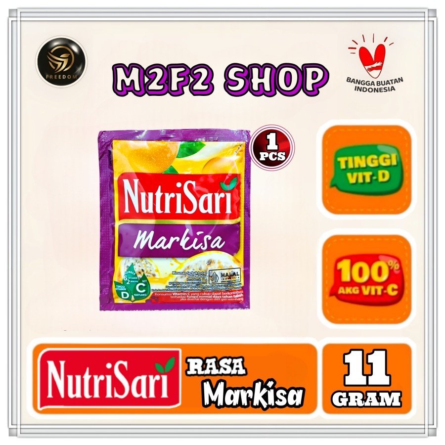 

NutriSari Minuman Serbuk Markisa Sachet - 11 gr (Kemasan Satuan)