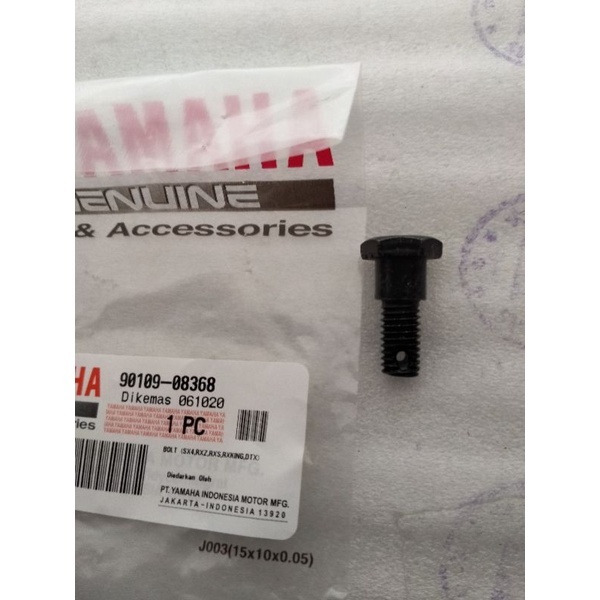 Baut di plat tahanan rem original Yamaha untuk motor RxKing/RXSpecial. 90109-08368