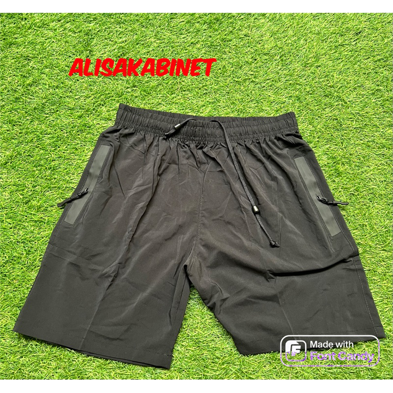 Celana Pendek Lari Hitam Polos TNI