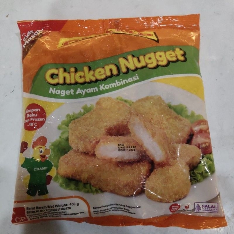 

CHAMP CHICKEN NUGGET 450 GRAM