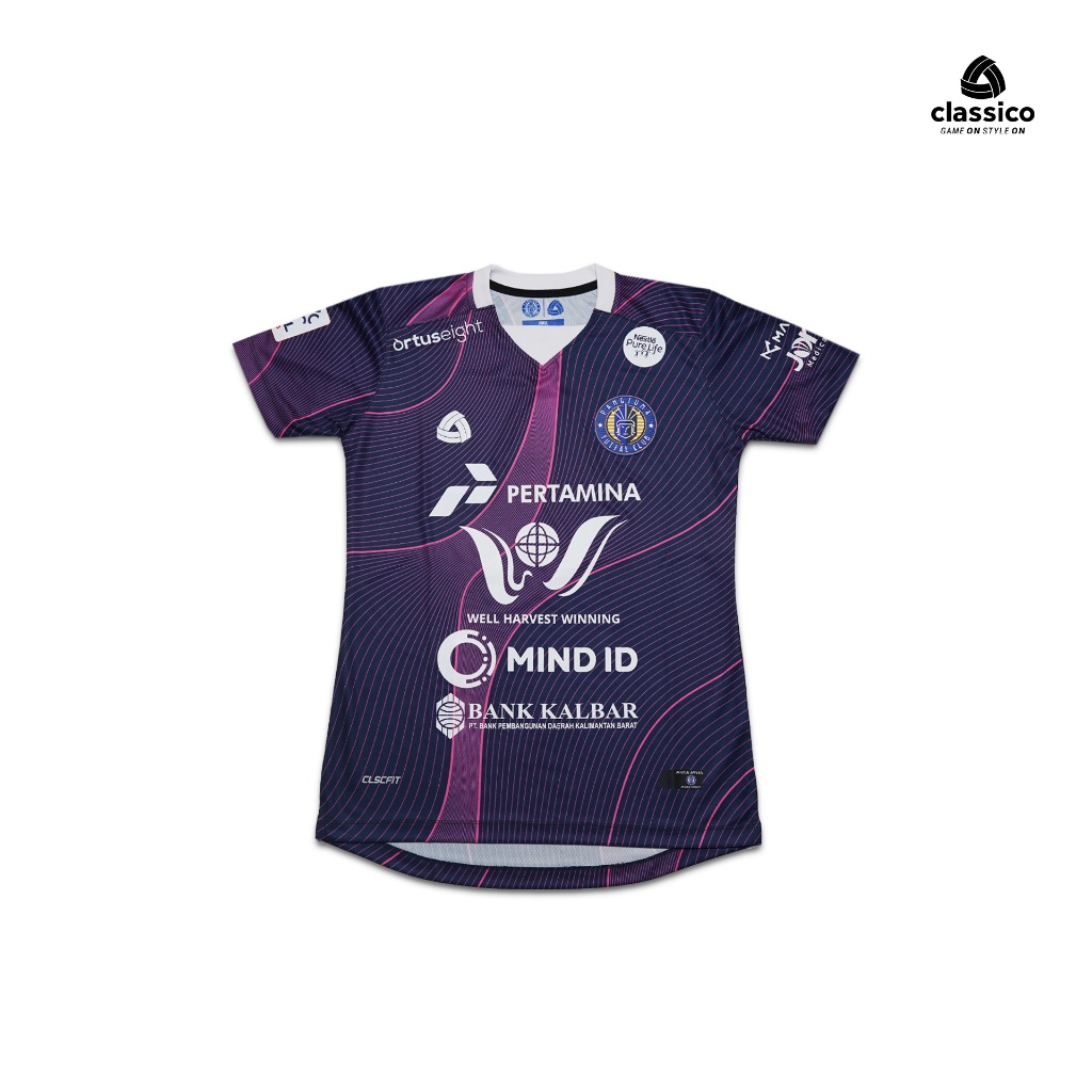 Classiconesia Jersey Sepak Bola Futsal Setelan BoxSet Pangsuma FC 24/25 GK 3rd Navy Purple Biru Ungu