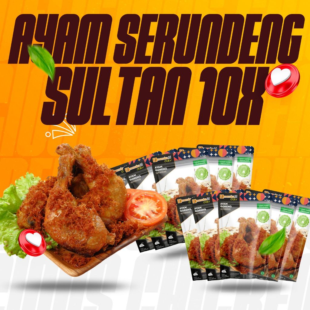 

MenukuDaily - Ayam Goreng Serundeng Instan | Makanan Siap Saji Praktis | Combo 10