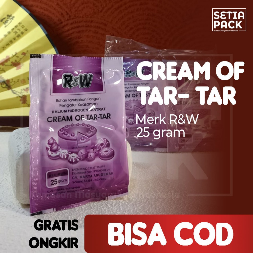 

Cream of Tar-tar Krim tartar 25 gr