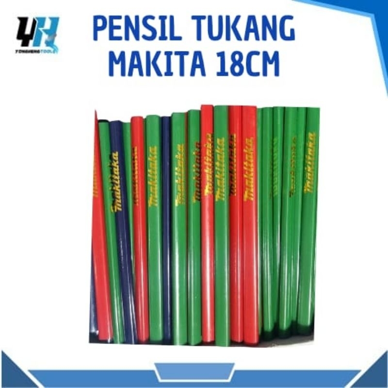 

[1GROSS/144PCS] PENSIL TUKANG MAKITA 18CM