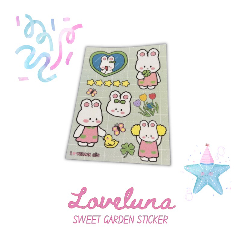 

[loveluna] - SWEET GARDEN A6 STICKER