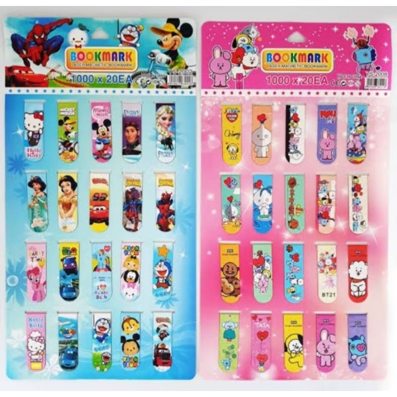 

pembatas buku lembaran isi 20 pcs