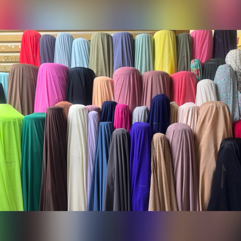 Kain Tile Stretch Korea Premium – Lembut, Jatuh & Elegan | Bahan Gaun/Kebaya