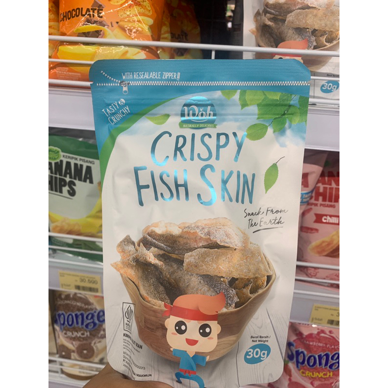 

Sponge Crispy Fish Skin with Resealable Zipper