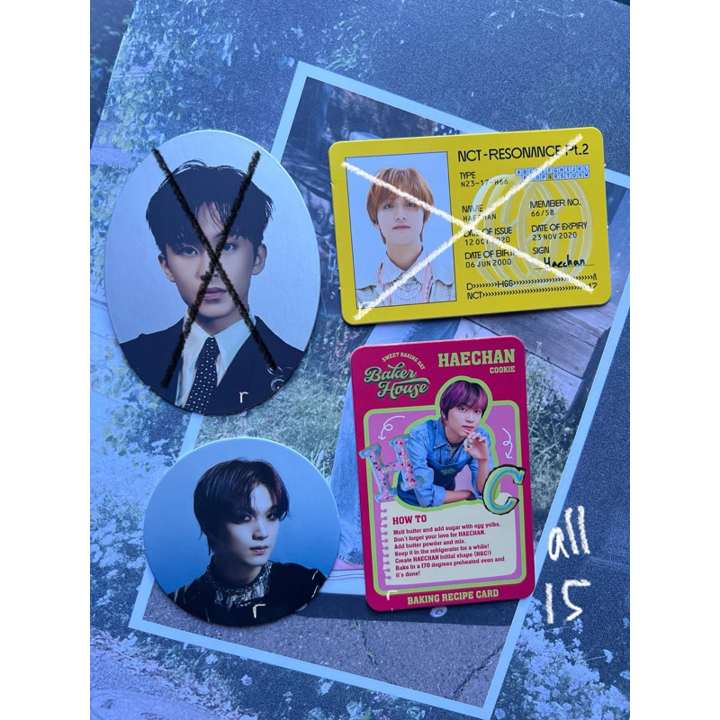 [ready] [bundle only] pc id card idc haechan resonance circle card cc 2nd player haechan classic mar