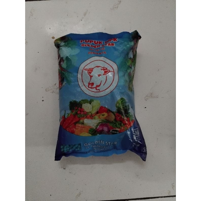 PUPUK NPK 16 16 16 BIRU GOLDEN STAR 1Kg