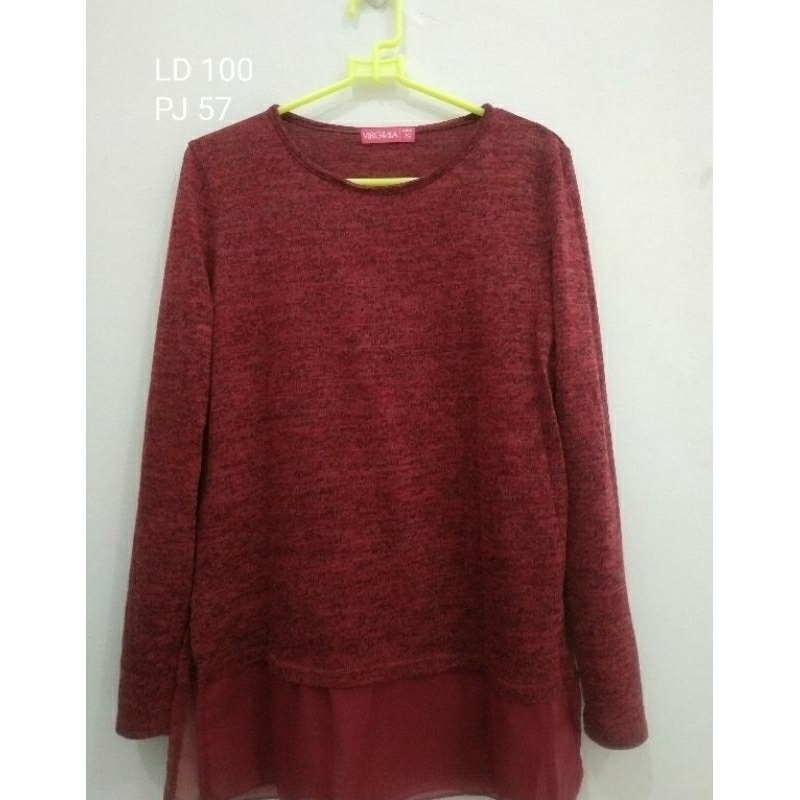 Preloved blouse atasan wanita brand virginia