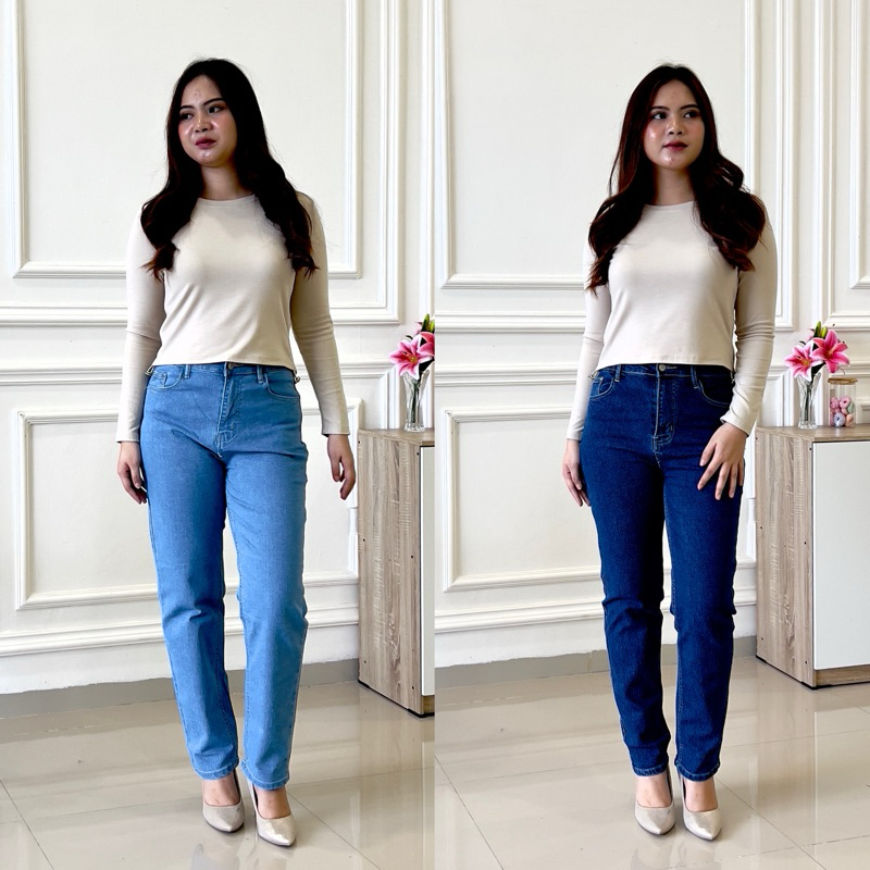 BOYFRIEND 9016 || CELANA JEANS MODEL BOYFRIEND || OOTD FASHION JEANS WANITA ||