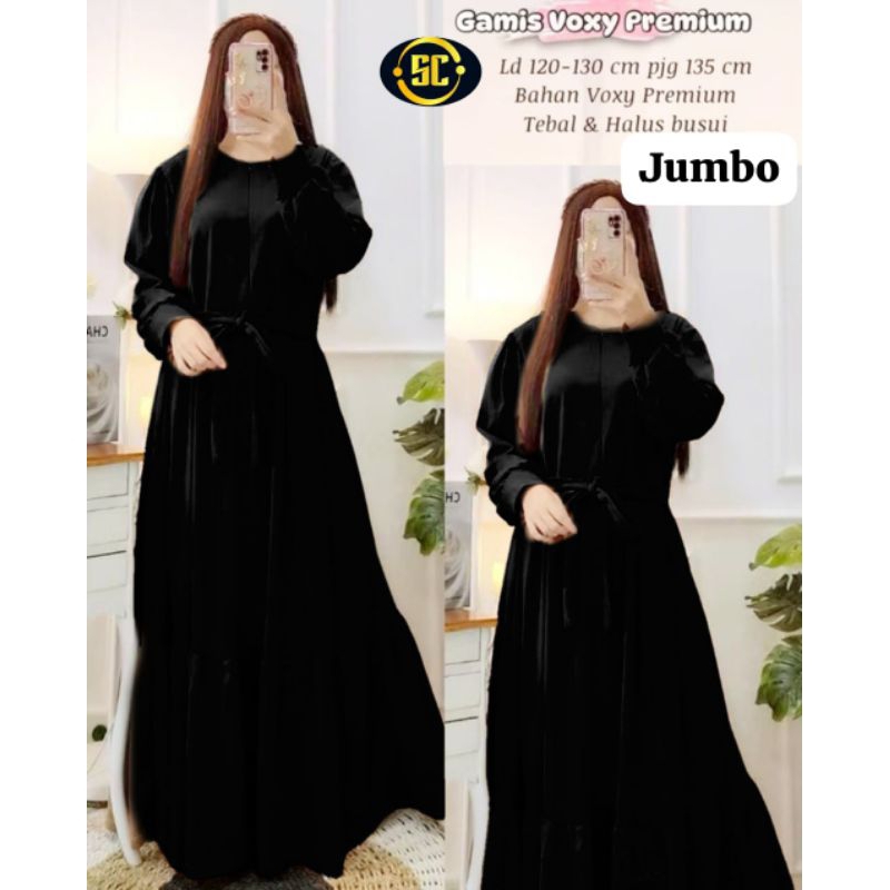 GAMIS WANITA BAHAN VOXY JUMBO MODEL TERBARU SUPER MEWAH/GAMIS WANITA IMPORT PREMIUM