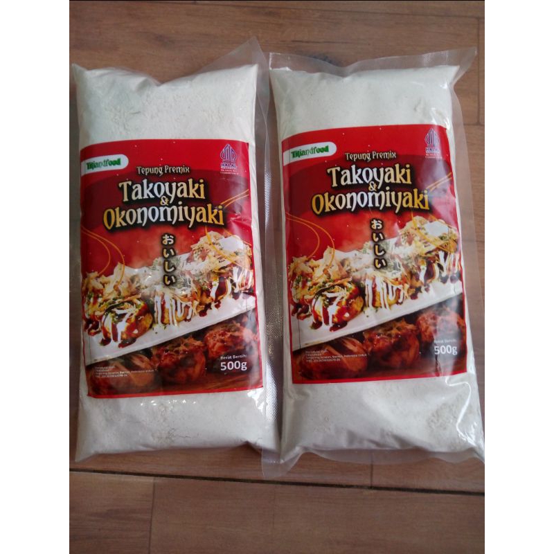 

Murah tepung Premix Takoyaki okonomiyaki 500gr titiandfood promo sale terlaris
