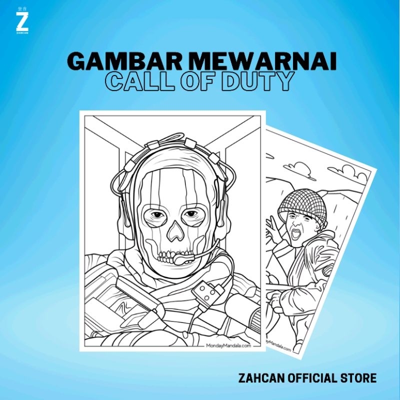 

Kertas Gambar Mewarnai A4 [ Call of duty ]