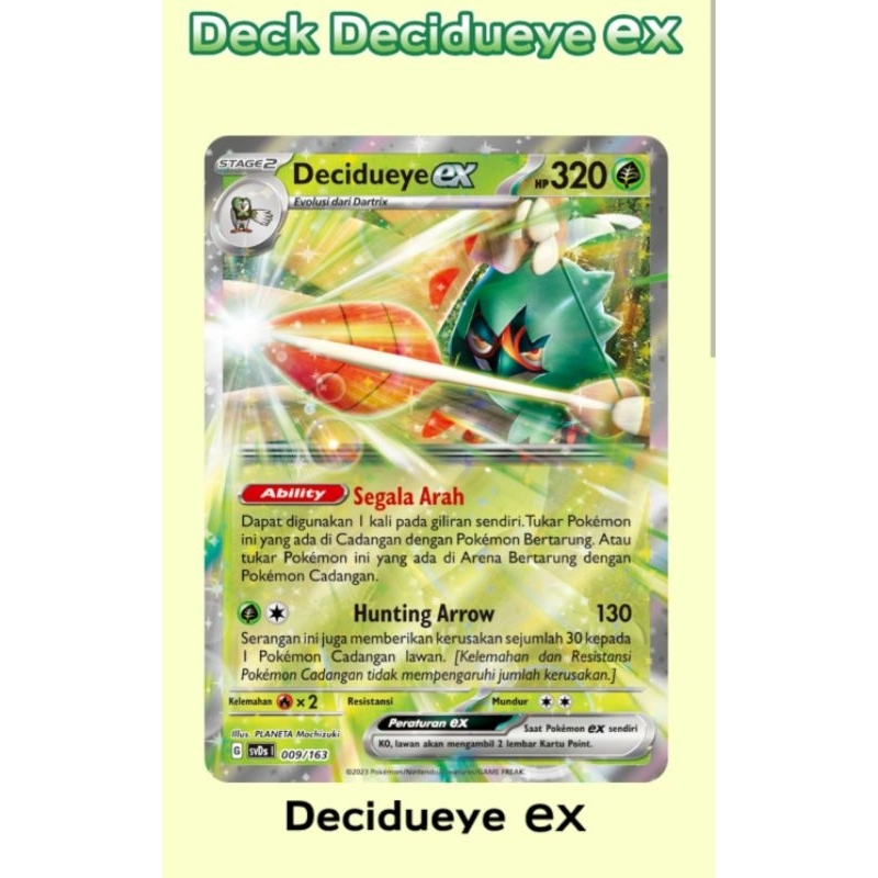 Pokemon Dek Ringkas Ex Decidueye EX