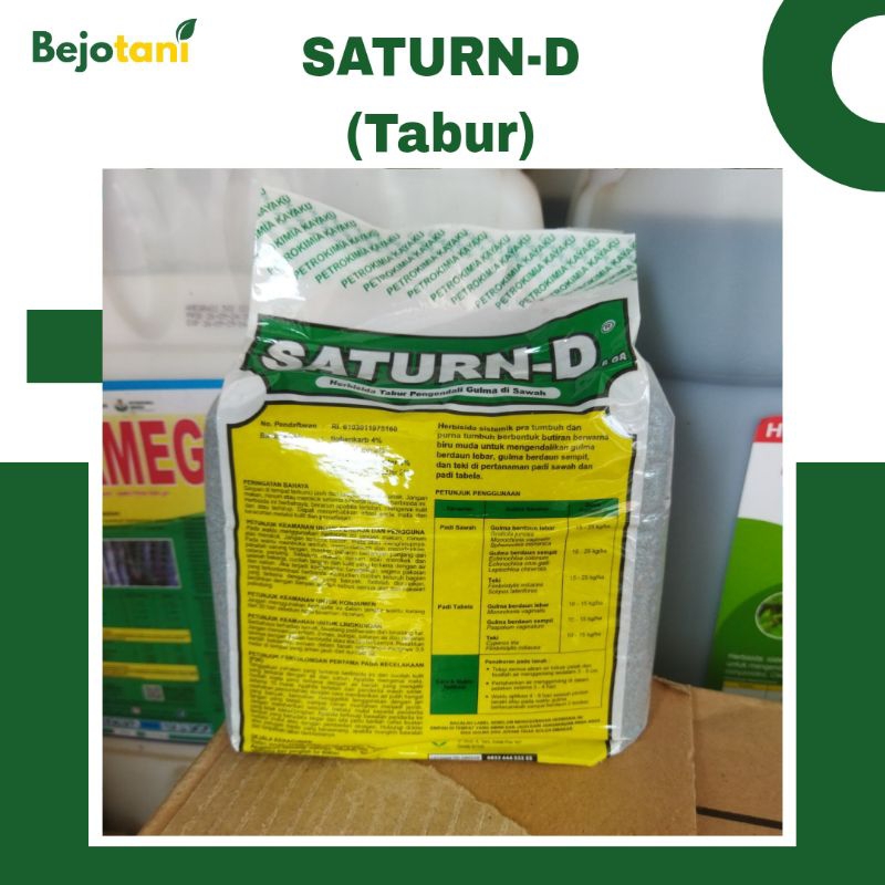 SATURN-D Tabur 2kg Herbisida Mengendalikan Gulma Padi Sawah Suket Teki