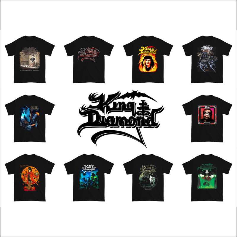 Kaos King Diamond Band | Kaos Band King Diamond | Baju King Diamond Band musik | Baju Band King Diam