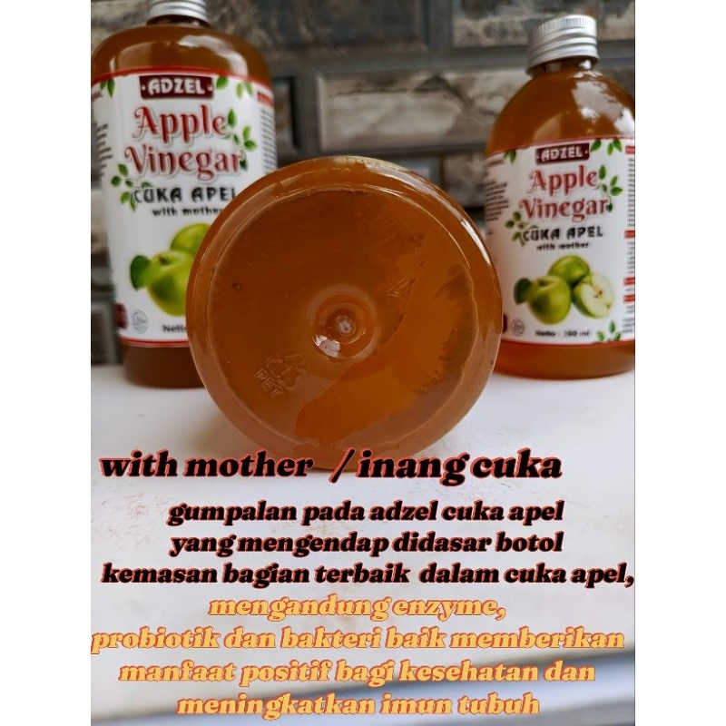 

cuka apel with mother 250 ml & 500 ml - cuka apel original - apple cider vinegar - cuka apel diet detox - cuka apel murni - cuka apel murah