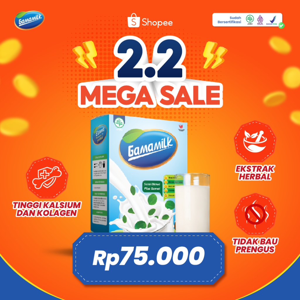 

GAMAMILK Susu Etawa Plus Ekstrak Gamat - HALAL Dan BPOM