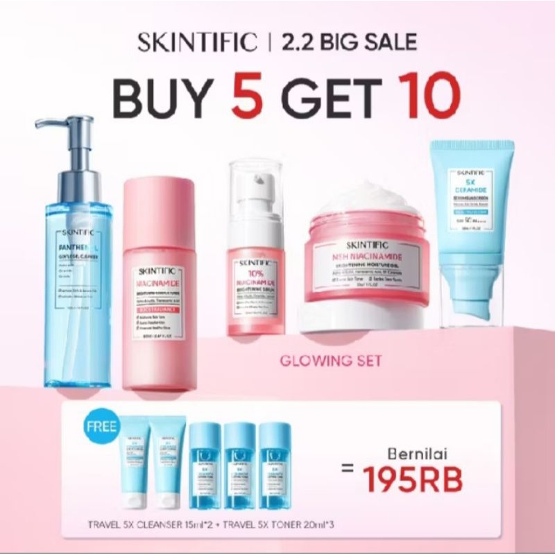 SKINTIFIC SET SKINCARE Glowing Set