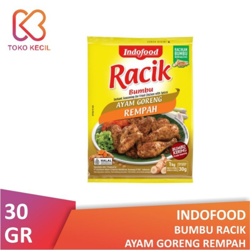 

Indofood Bumbu Racik Ayam Goreng Rempah 30 gr