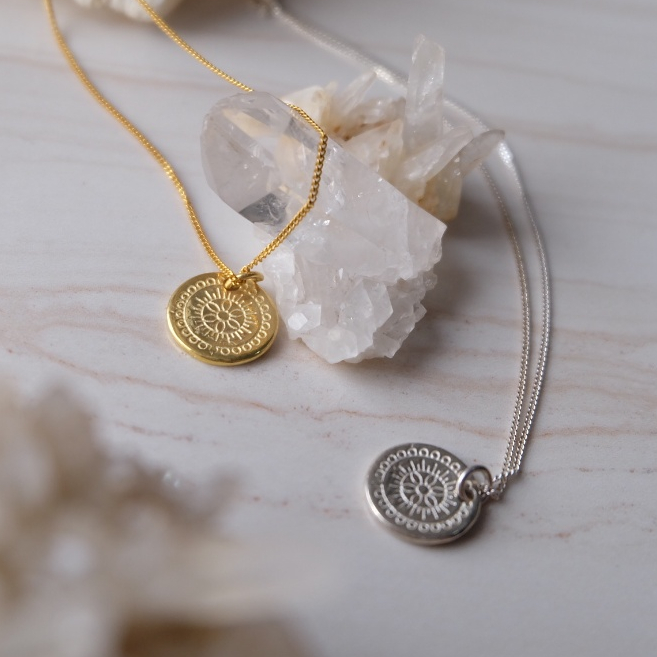 Mandala Necklace - Sterling Silver