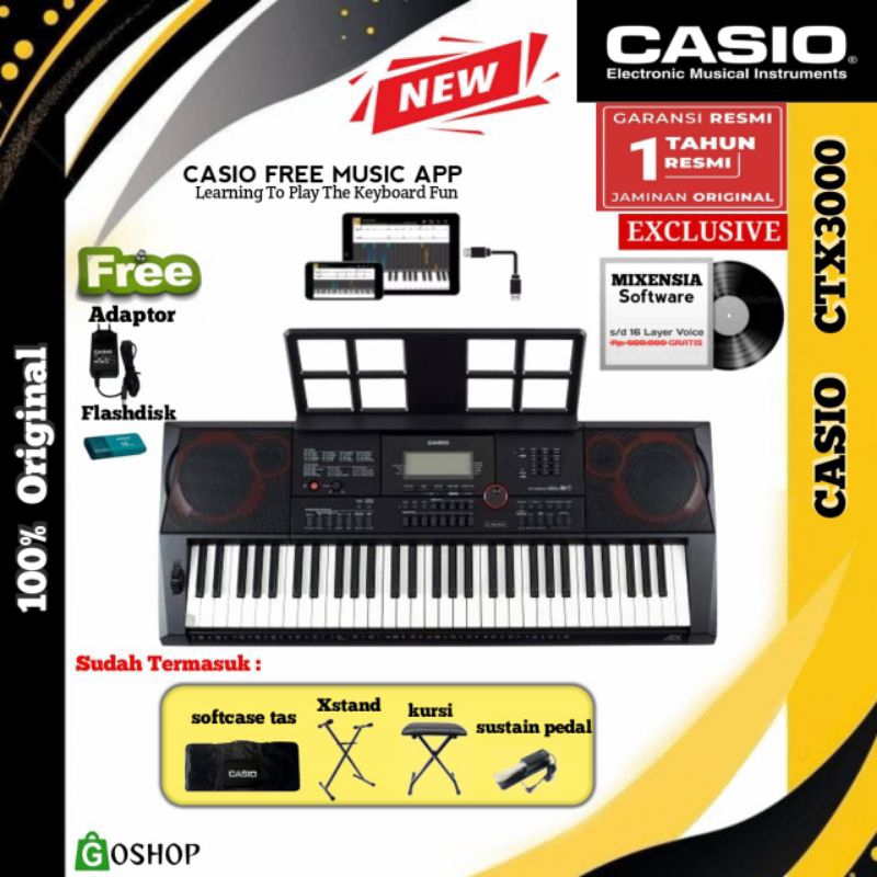 Keyboard Casio CTX3000 CT X3000 CTX 3000 CTX-3000