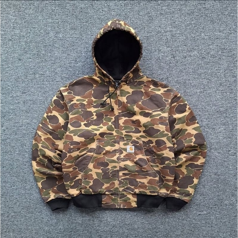 Vintage deadstock 90's carhartt active jacket JR103 cmo ( camouflage ) size medium