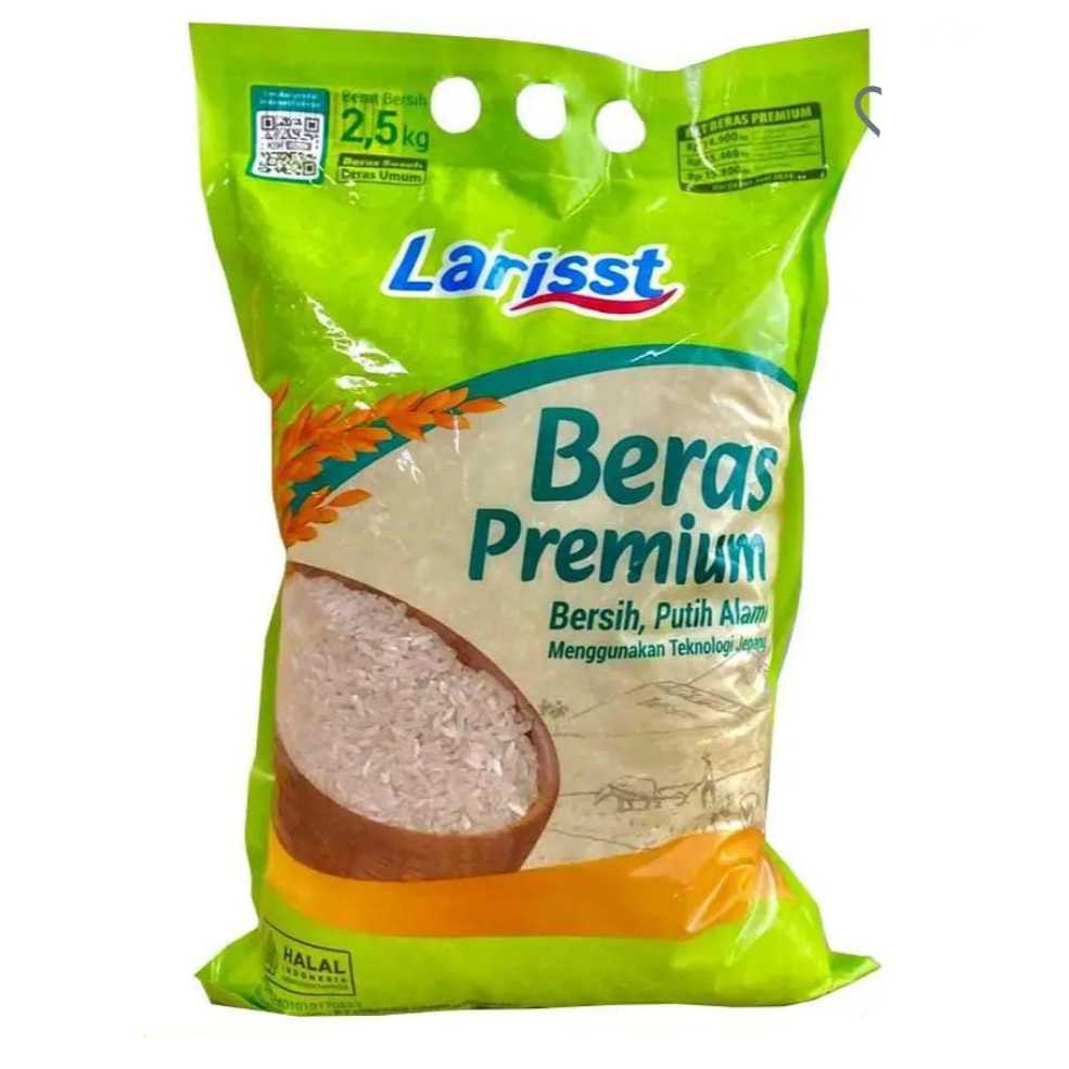 

[ 2,5 Kilogram ] Beras Larisst Beras Premium Kemasan Hijau