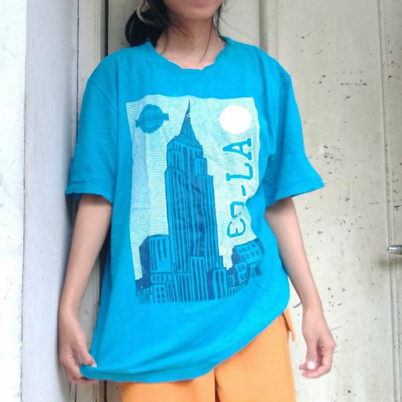 Kaos Wanita Preloved Lengan Pendek Kaos Rayon Polos