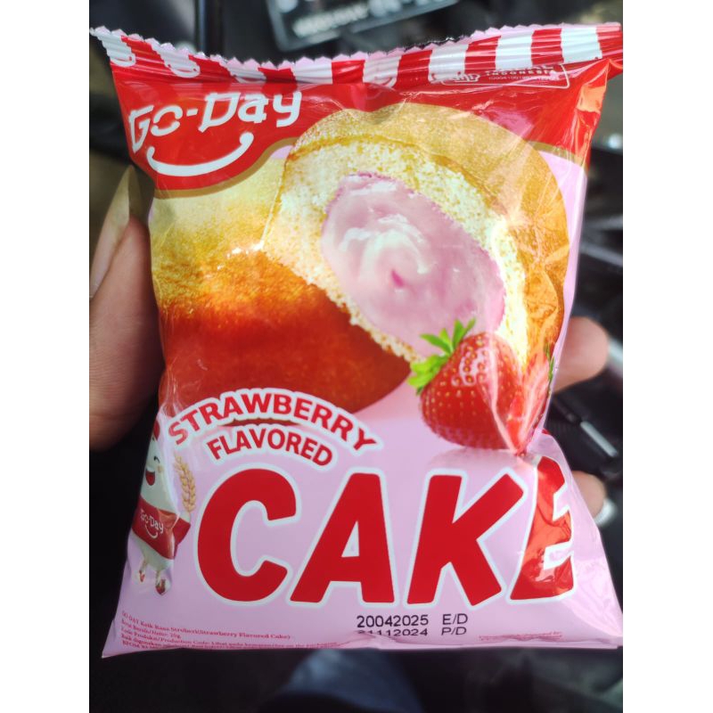 

Go-Day Strawberry Flavored Cake 25gr