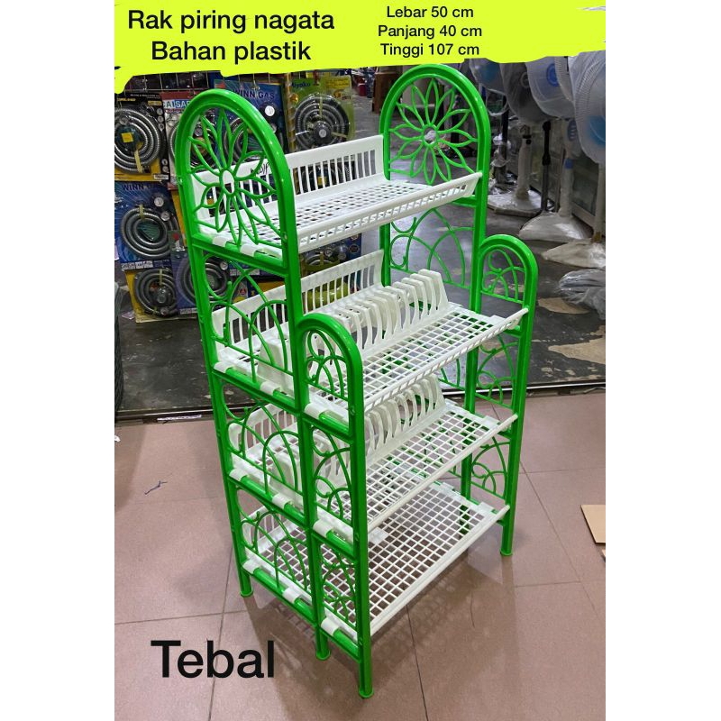 Rak piring Nagata 4 susun Rak Dapur BATAM