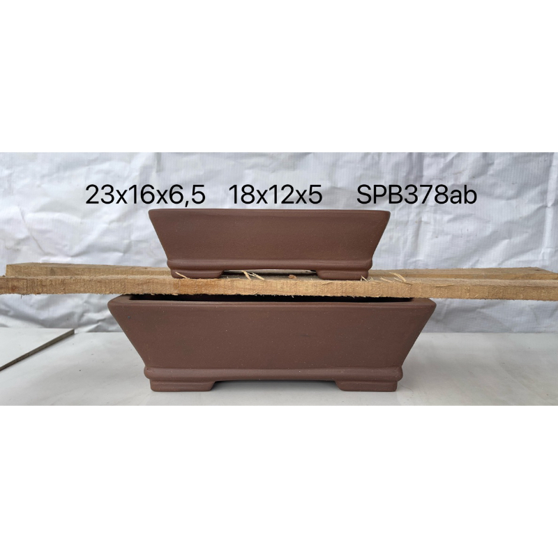 pot keramik bonsai import persegi panjang