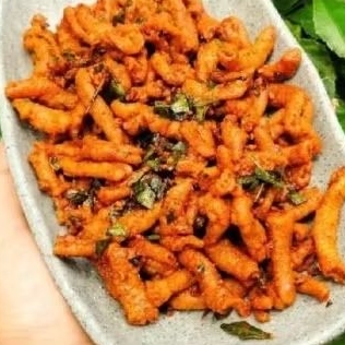 

keripik usus pedas daun jeruk 200gr keripik usus cikruh