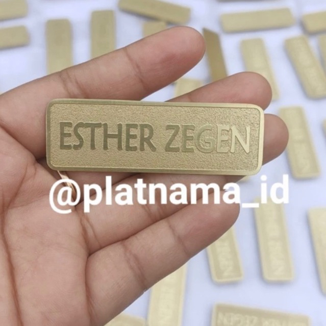LABEL PLAT TAS PENGAIT CUSTOM (50 PCS)