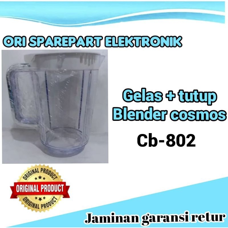 gelas blender juicer cosmos cb802 glas jus+filrer blender cosmos cb802 original