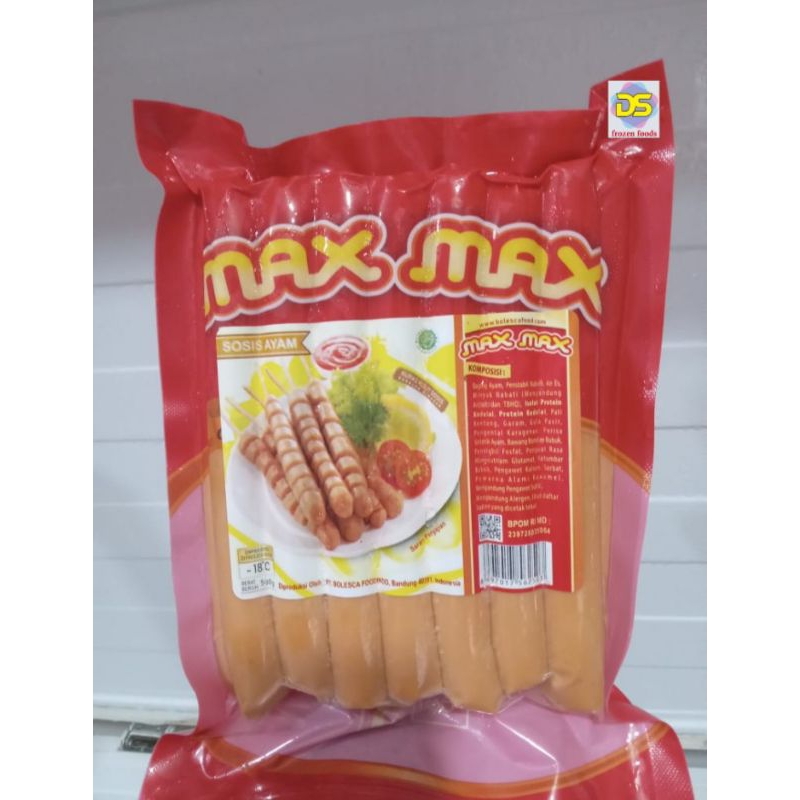 

MAX SOSIS SELULOSE AYAM 500 GRAM ISI 15