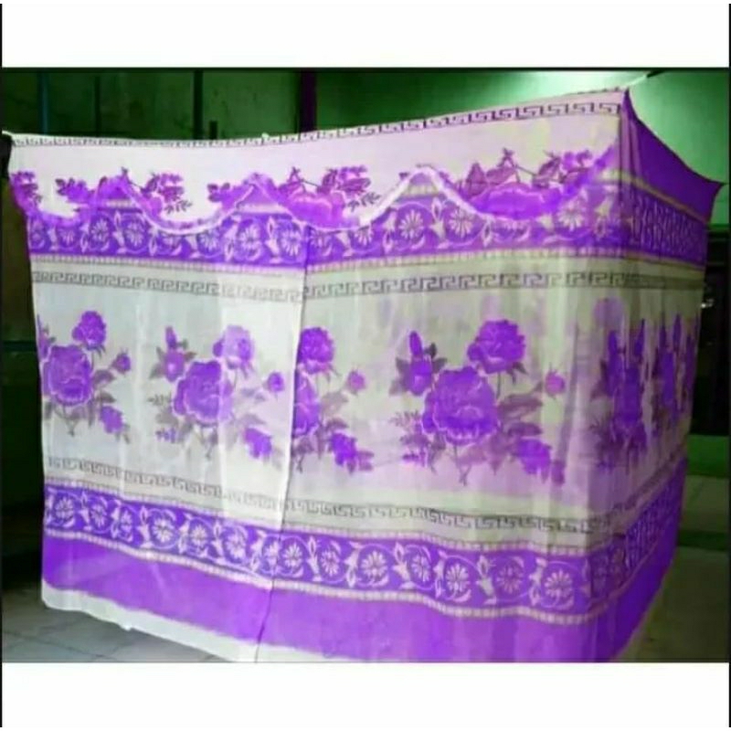 RB kelambu motif bunga pinggir super jumbo 300x200 kelambu nyamuk jumbo 200x180 kelambu anti nyamuk
