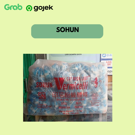 

Sohun Naga 50gr- Soun Cap Kuda Laut Isi 100 Pcs (1 Bal)