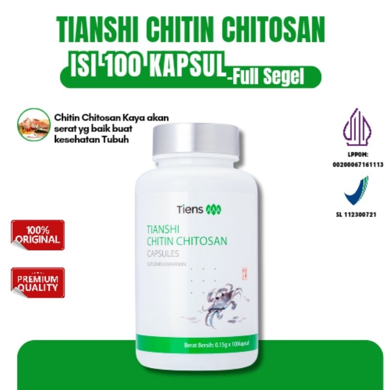 Tianshi Chitin Chitosan Capsules, Detox Lemak, Detox Murni, Sakit Maag, Asam Lambung,