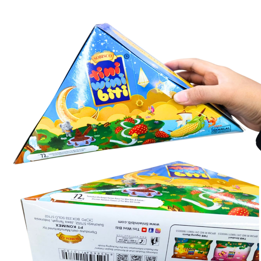

Tini Wini Biti 72gr Biskuit Kering Kue Kukis Snack Makanan Ringan Segitiga